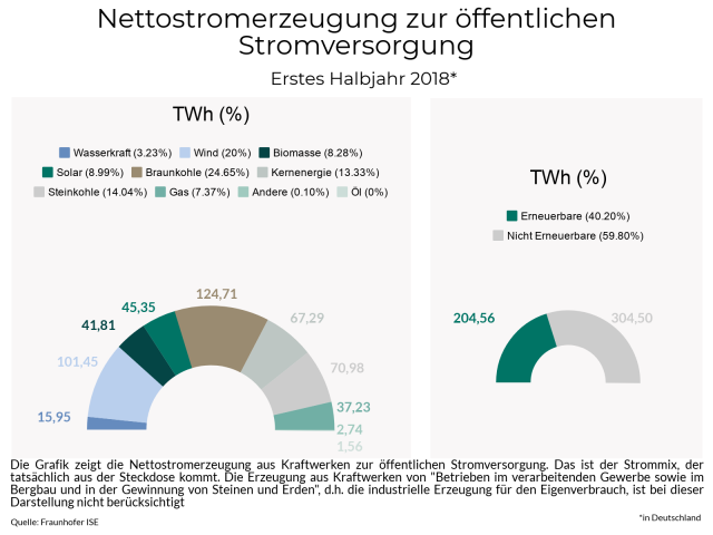 Nettostromerzeugung zur öffentlichen Stromversorgung