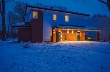 Haus im Schnee