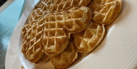 Frisch gebackene Waffeln
