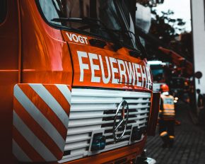 Nahaufnahme eines Feuerwehr-Autos