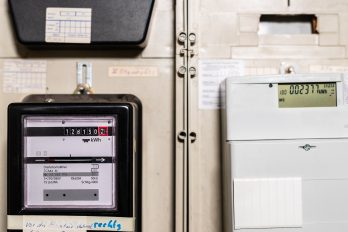 Zählerschrank mit Zweirichtungszähler und Ferrariszähler