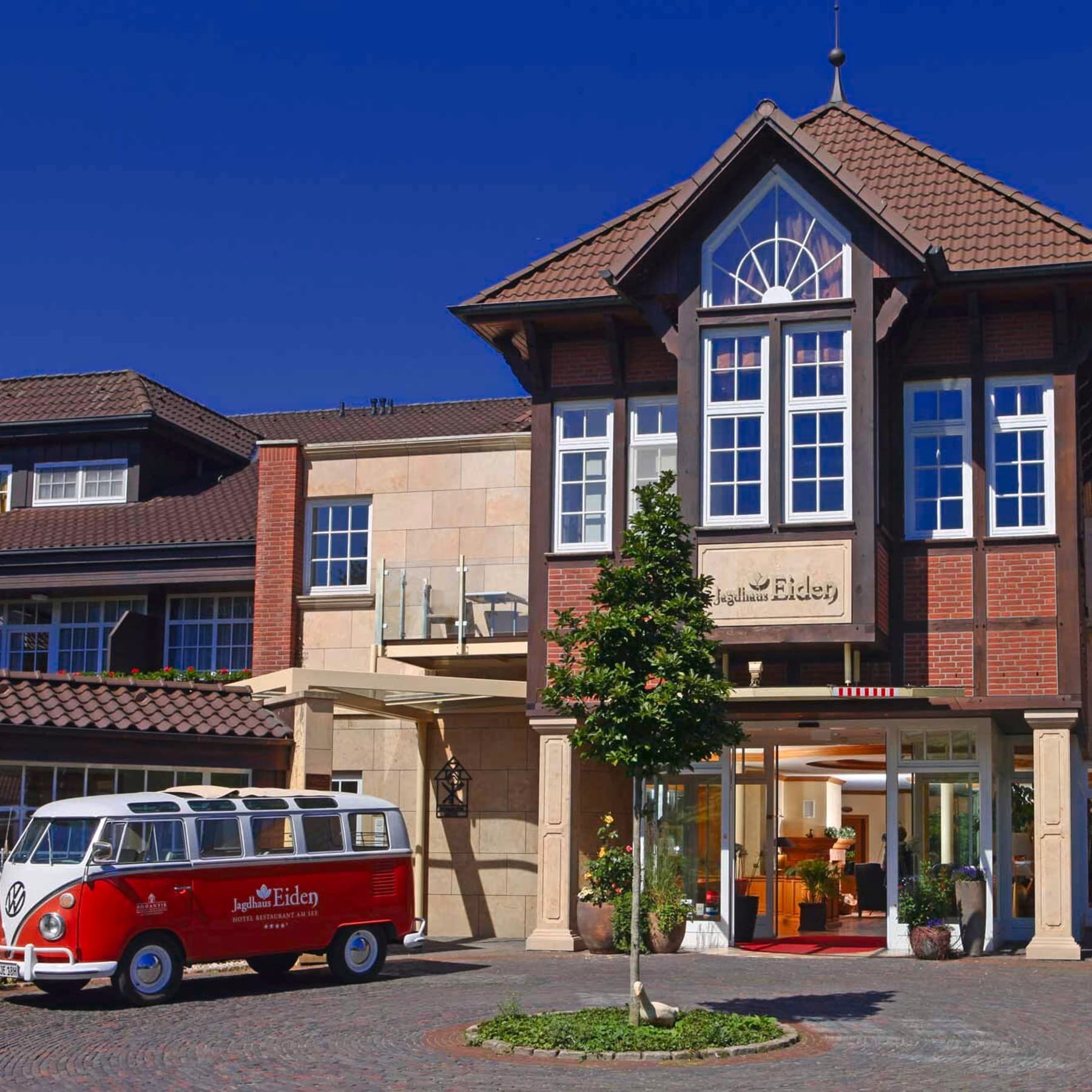 Frontansicht des Jagdhaus Eiden