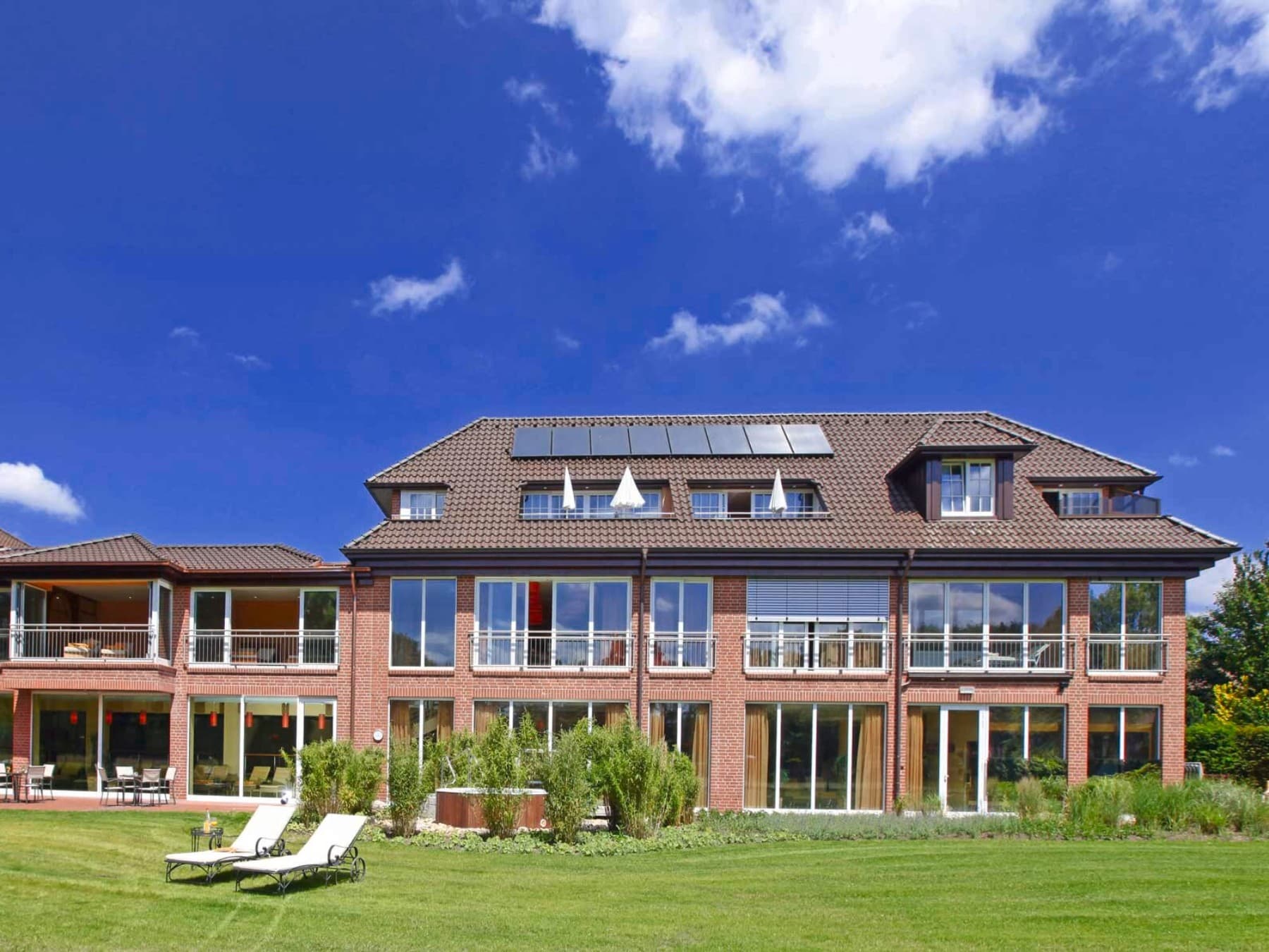 Rückansicht des Jagdhaus Eiden