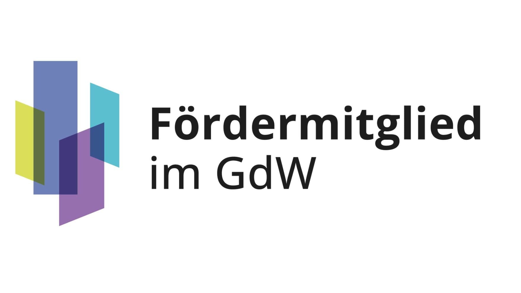 Logo "Fördermitglied im GdW"