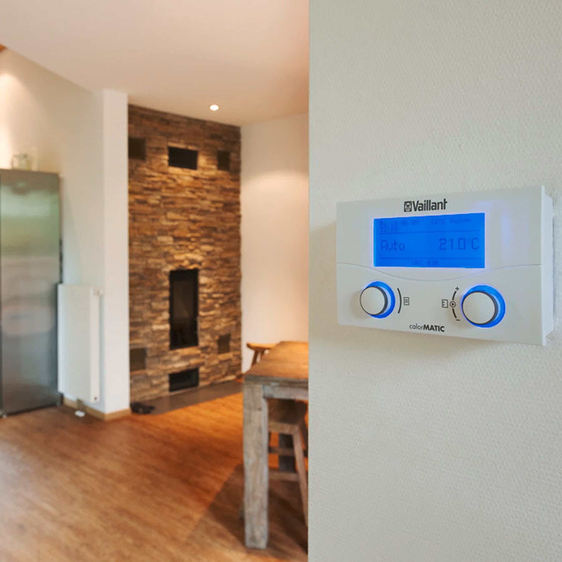 Aufnahme eines Vaillant Reglers in einem Ferienhaus