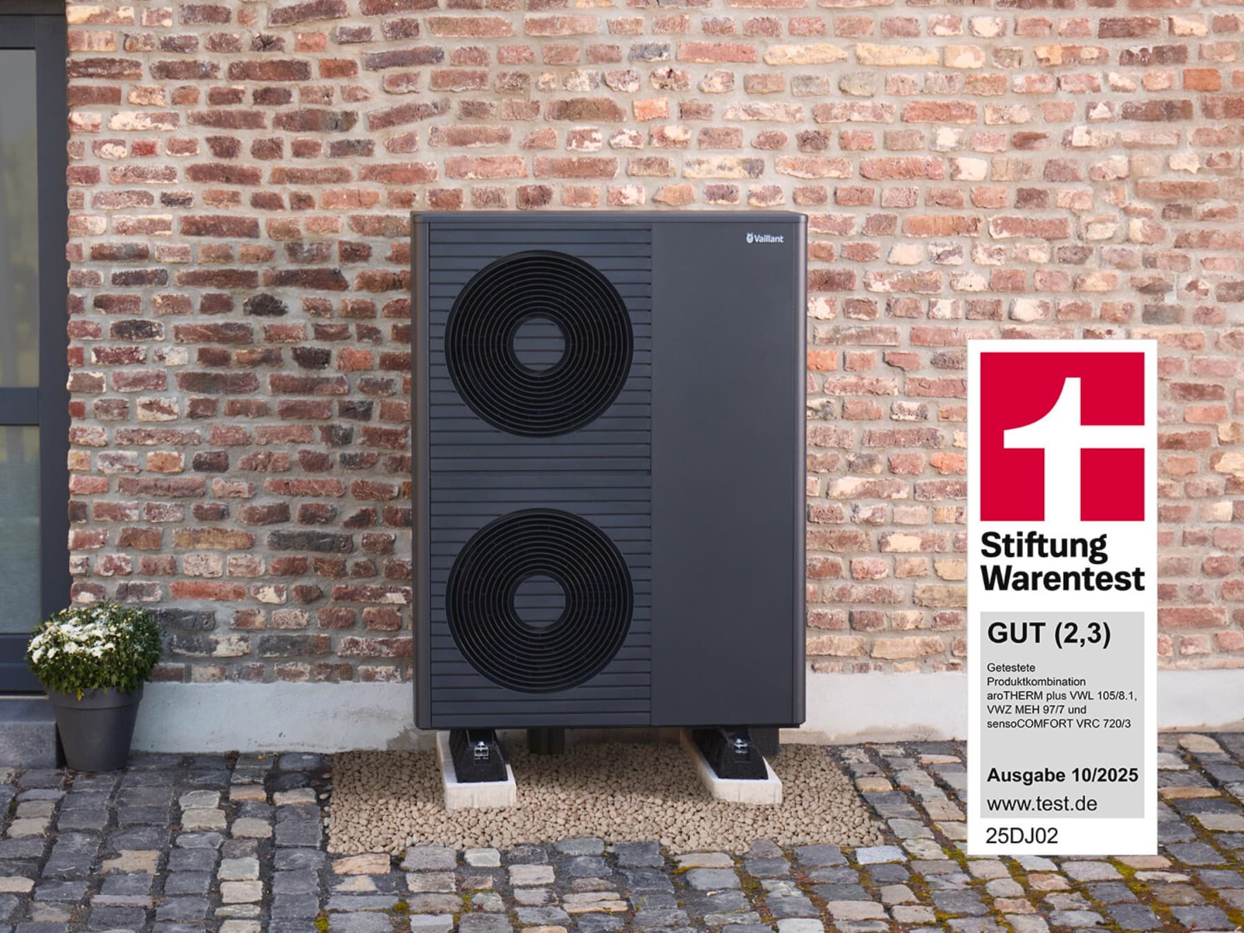 Außeneinheit der Luft-Wasser-Wärmepumpe aroTHERM plus von Vaillant