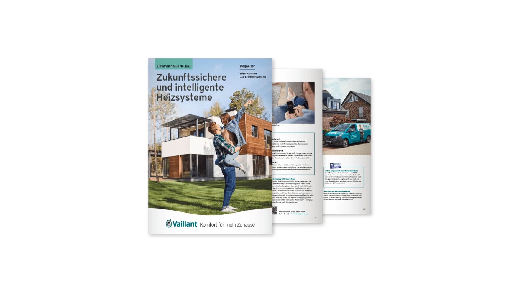 Vorschau von 3 Seiten der Broschüre "Wegweiser Neubau"