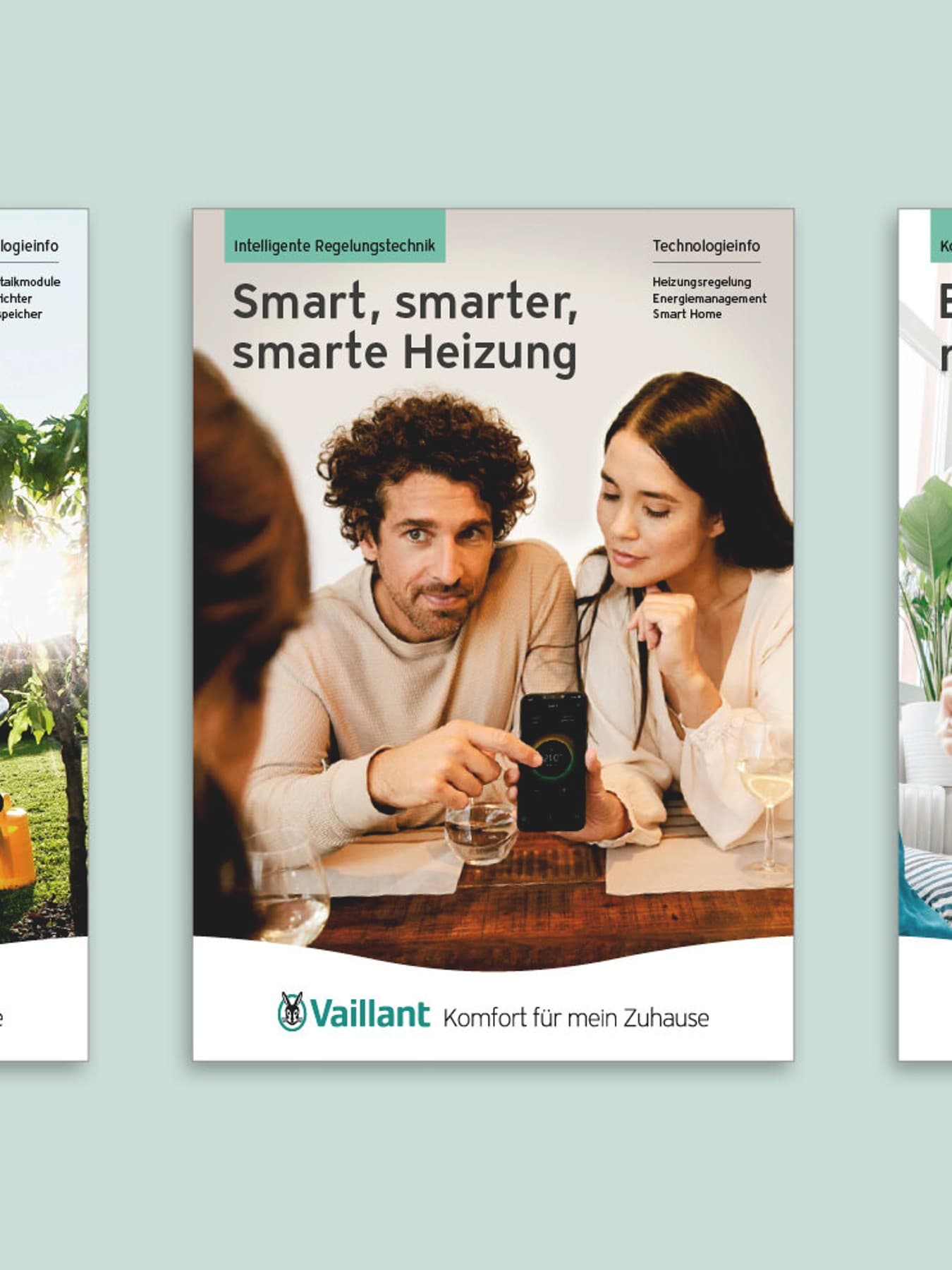 Abbildung verschiedener Vaillant Broschüren