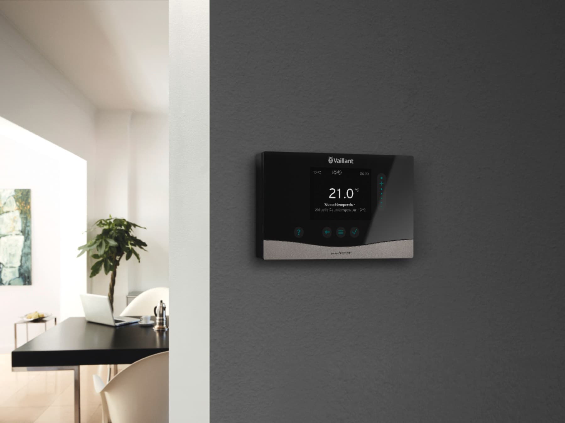 Vaillant sensoCOMFORT an einer Wand