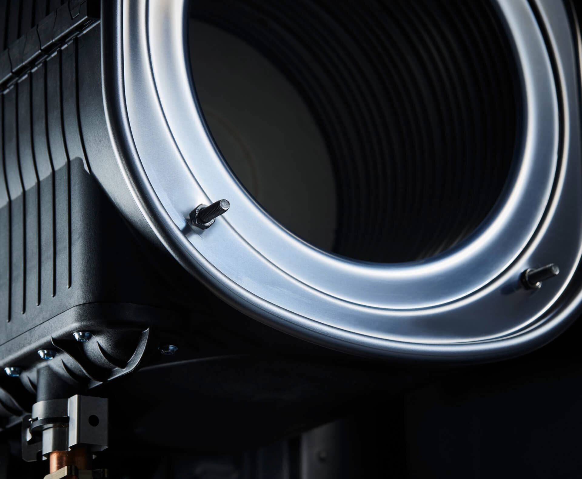 Ein technisches Bauteil in Nahaufnahme.