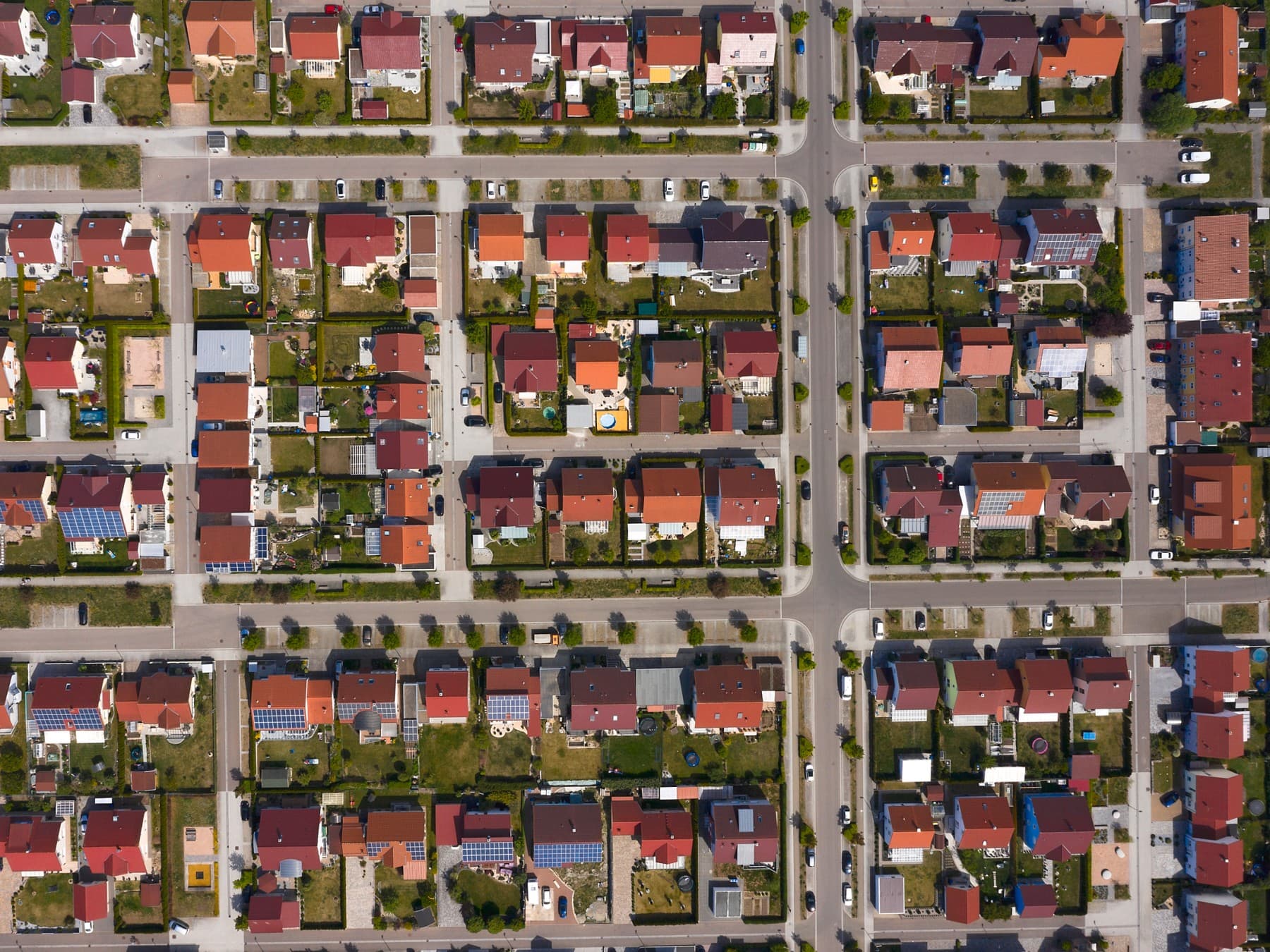 Wohngebiet von oben