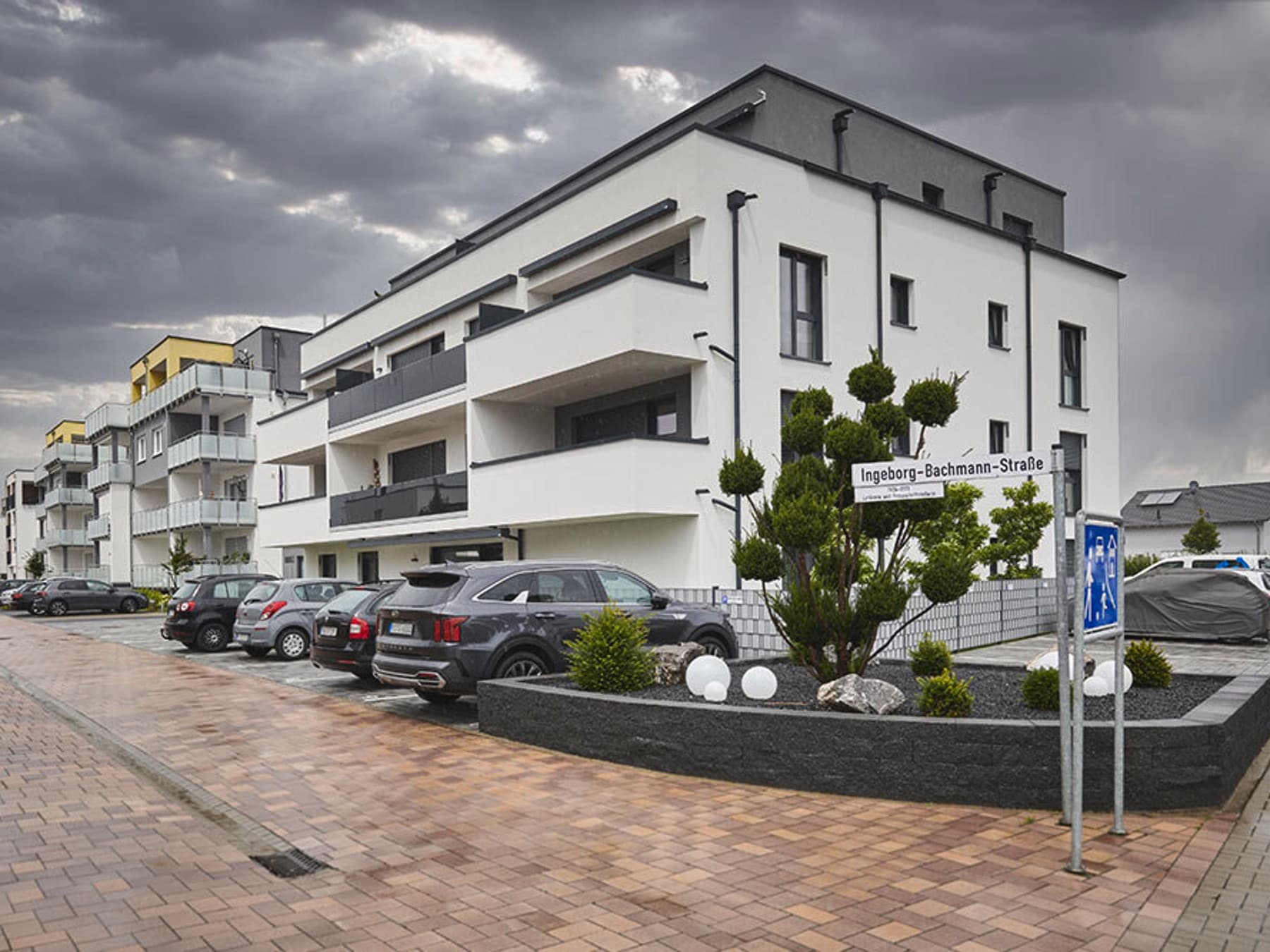 Außenansicht des Mehrfamilienhauses