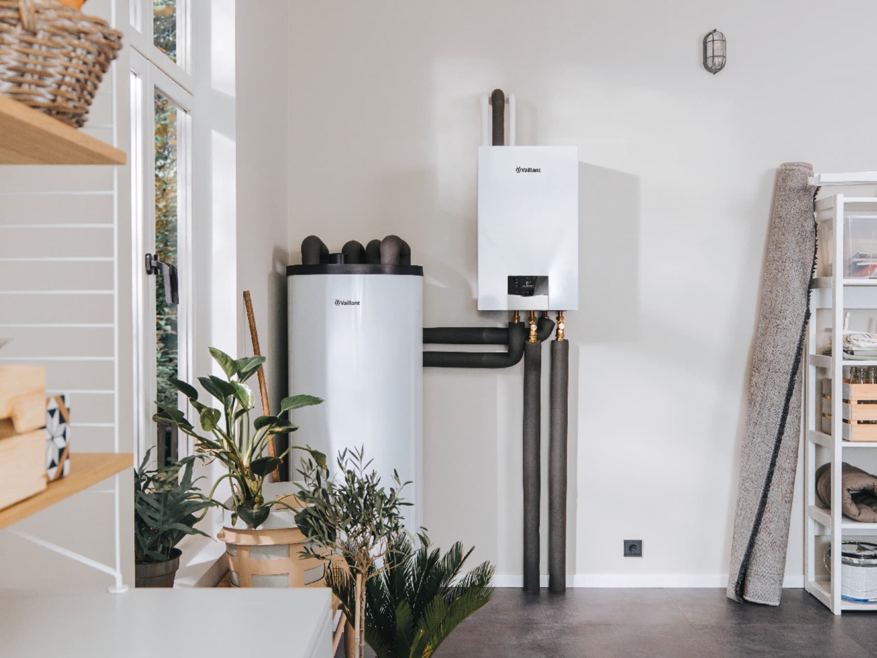 Wandhängende Hydraulikstation VWZ MEH der Wärmepumpe aroTHERM plus von Vaillant