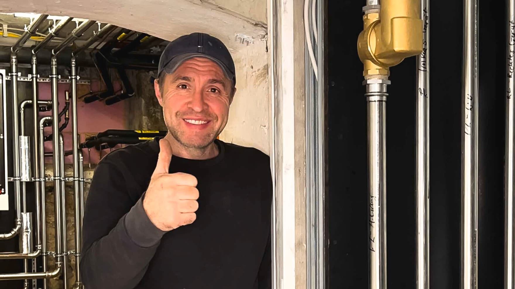 Bild von Paul Termer in einem Heizungsraum