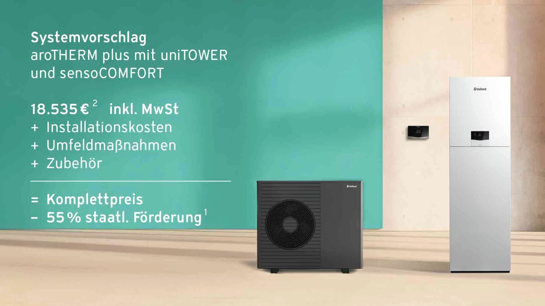 Schaubild Kosten für eine Wärmepumpe