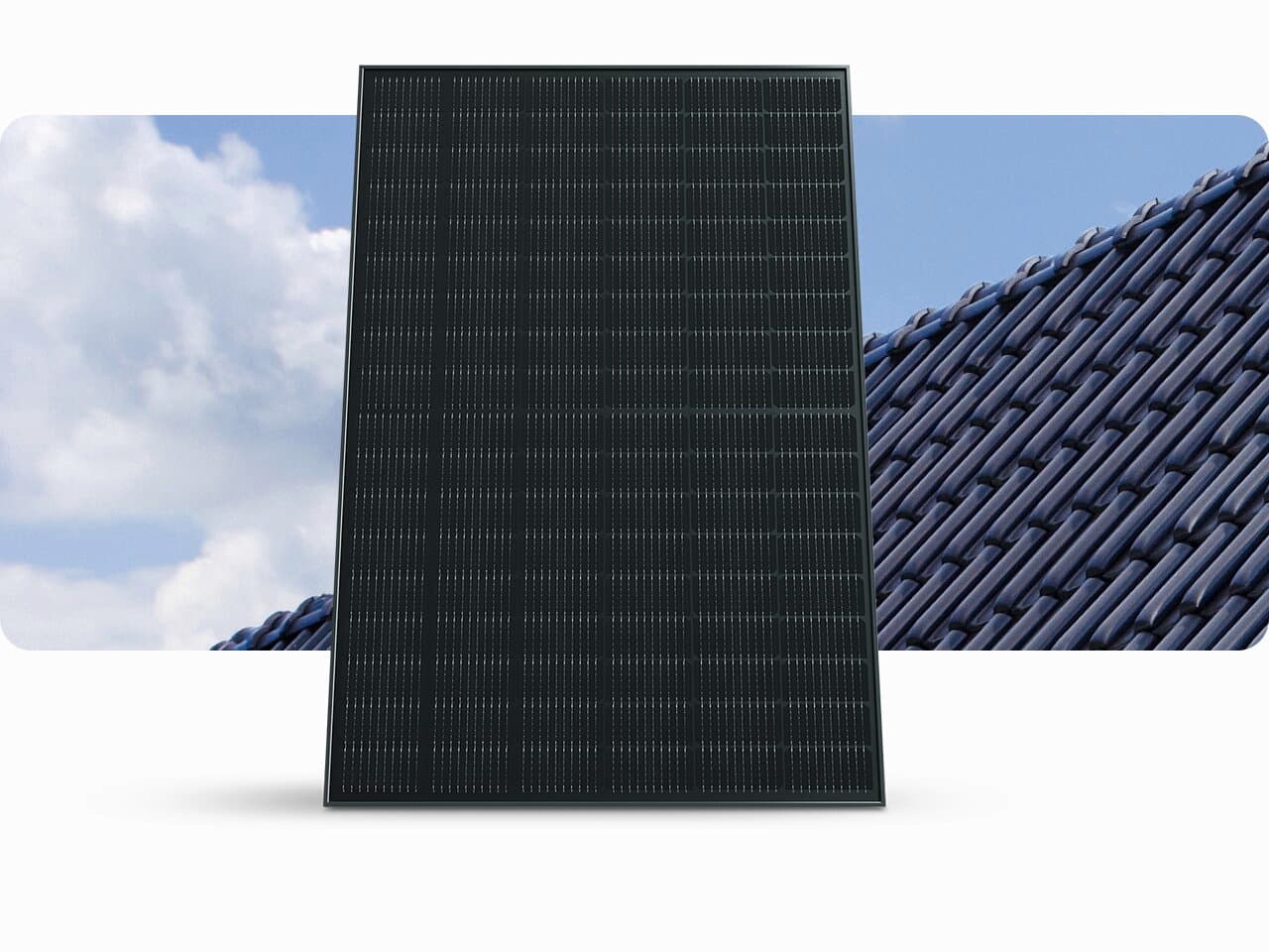Schwarzes Photovoltaikmodul