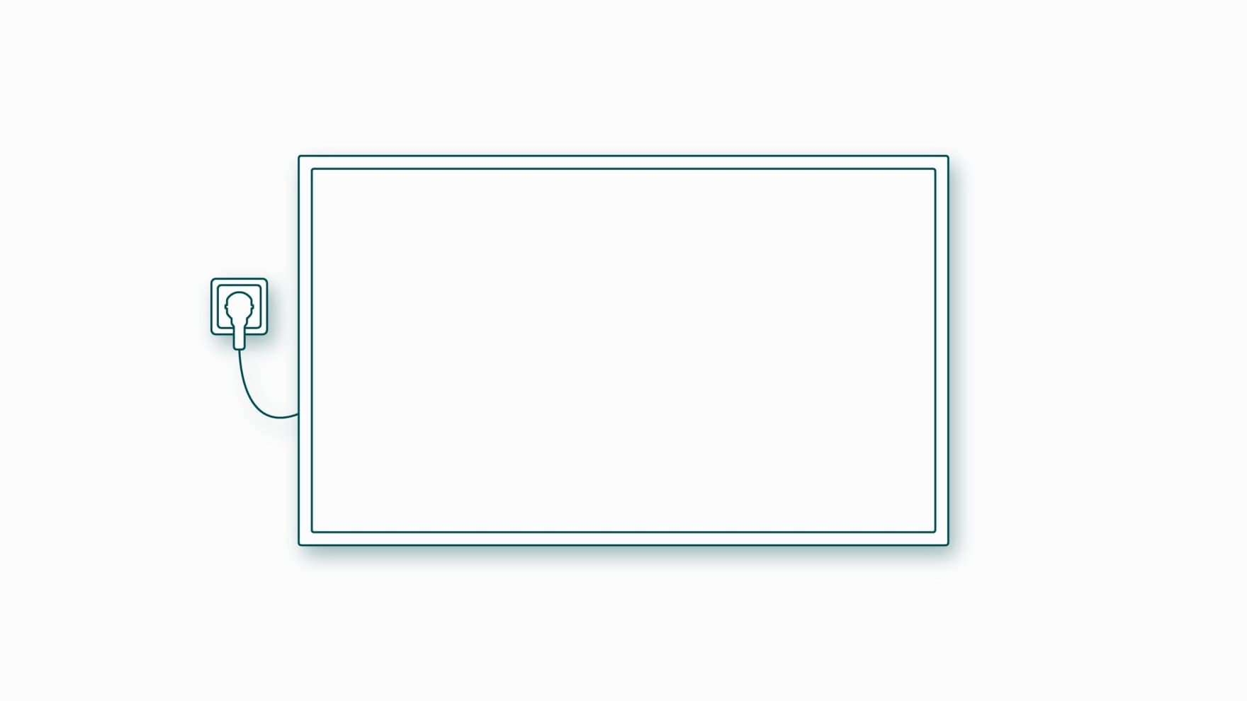 Skizze einer Infrarotheizung