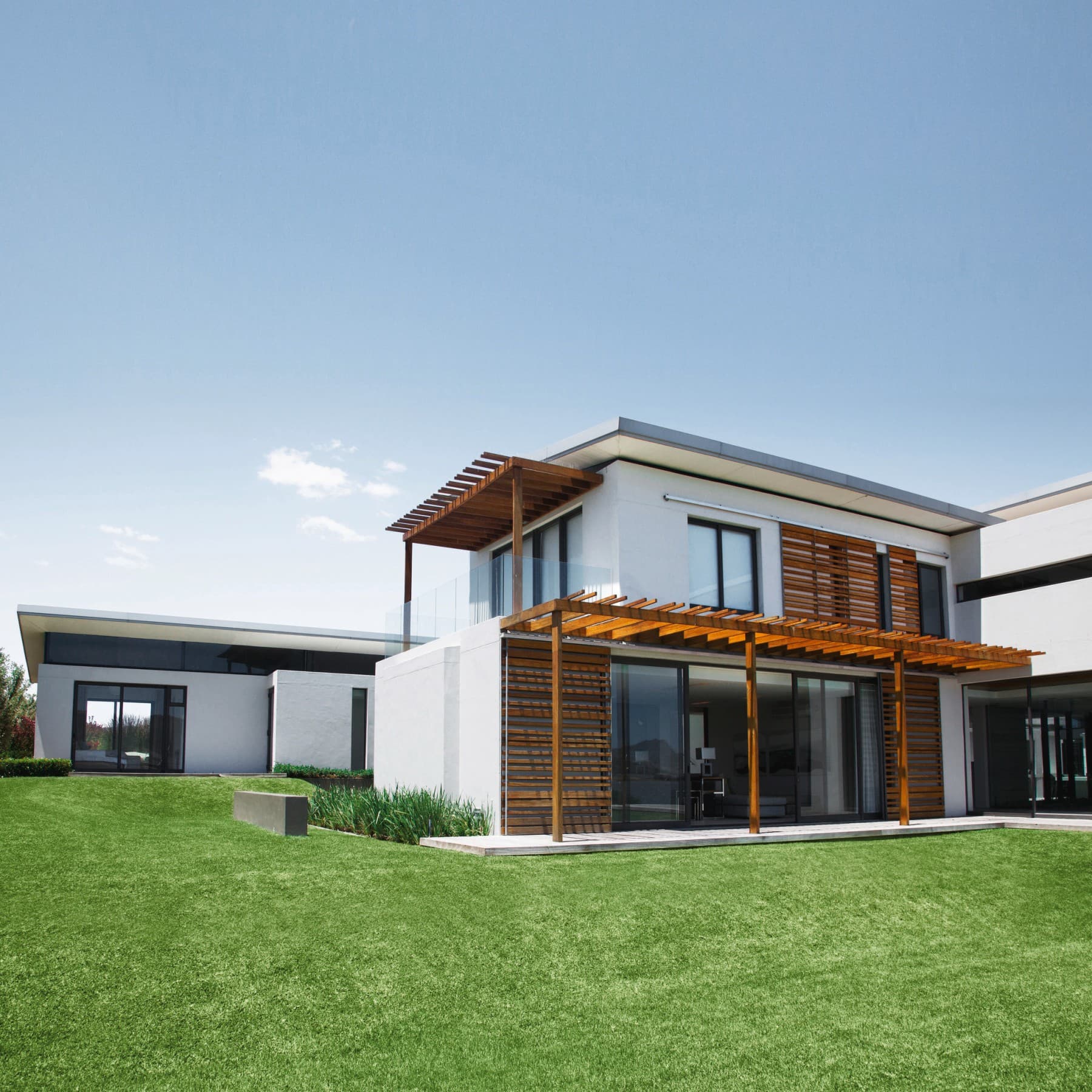 Bild von einem modernen Neubau