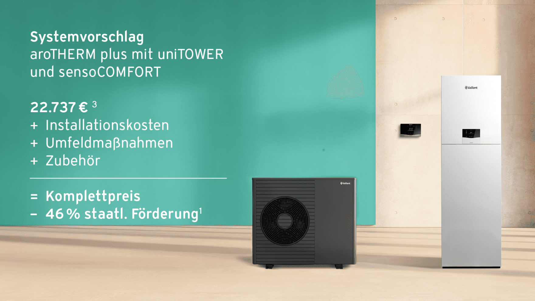 Schaubild Kosten einer Wärmepumpe